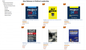 # 6 on Amazon's Hot New Releases List for Political Leadership
