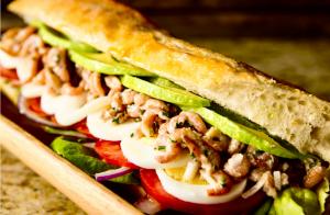 Shrimp sandwich