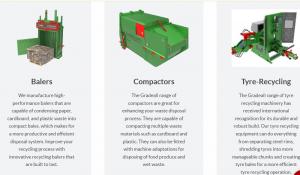 Tyre Wall Cutter and recycling machinery Gradeall