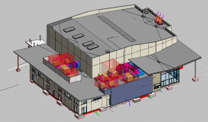 Coordinated And Error Free MEP BIM Model Of Everett Alvarez Performing Arts Center