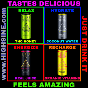 HIGH 9INE is the most Innovative and Differentiated hemp Delta 9 THC Beverage