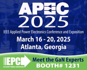 EPC, the world’s leader in enhancement-mode gallium nitride (GaN)-based power solutions, is set to highlight cutting-edge advancements in AI, robotics, and other high-density power conversion applications at the Applied Power Electronics Conference (APEC) 2025 Apec 2025
