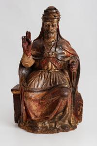 Sculpture of Pope Julius II, may actually be by Michelangelo (photo: Robert Schittko, https://michelangelo-lost-masterpiece.com)