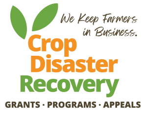 Crop Disaster Recovery Logo symbolizing advocacy and help with Grants, Programs and Appeals for all Farmers.