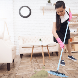 OC housekeeper cleaning