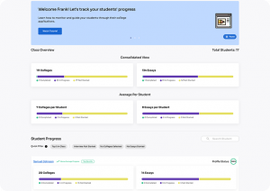 Counselor Dashboard highlighting the consolidated view