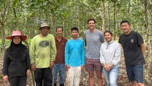 Kyle Berner, Feelgoodz Founder, and the Regenerative Rubber Team in Thailand