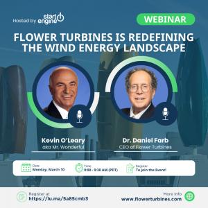 Kevin O'Leary and Flower Turbines Webinar Announcement