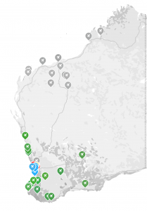 A map of the expanding Lilypad Elevate Decarbonised air charter network of WA