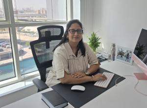 Swati Babel, CEO of Globizera, at her office.