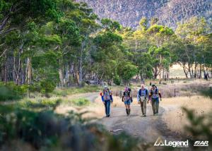 Trekking in Tasmania at the Legend race