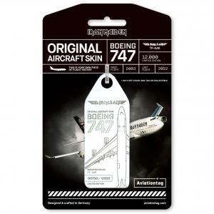 Product photo of the white Aviationtag x Iron Maiden Tag