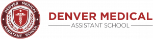 Denver Medical Assistant School logo with seal and name spelled out.