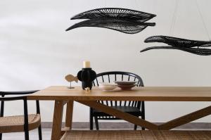 Black rattan Pendant Lights