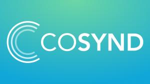 Cosynd logo (white) against a teal gradient background.