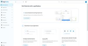 Screenshot of the LoginRadius Console Dashboard