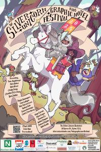 The poster for this year's Kids Graphic Novel Festival, designed by author & illustrator Violet Chan Karim