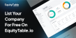 EquityTable.io Launches Free Cap Table with Equity Tokenization, competing with Carta and CartaX