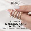 Razny Jewelers Gears Up to Host Hundreds at 10th Annual Wedding Band Weekend Event, March 28-30