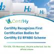 CertifHy Announces Recognition of First Three Certification Bodies for CertifHy EU RFNBO Scheme