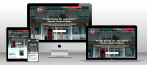 Website Mockup of Coastal Shutter Company