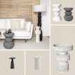 Concrete Floor Lamps and Side Tables Introduced by Home and Soul Furniture.