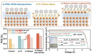 Figure . Bilayer Interface Engineering Enhances Efficiency and Scalability of Perovskite Solar Modules.