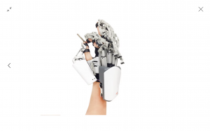 HandVivante™ MirrorHand Exoskeleton System’s Exoskeletal Hand Holding a Pin