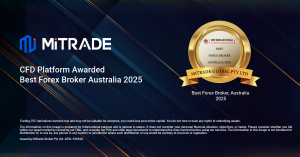 Mitrade awarded Best Forex Broker Australia 2025