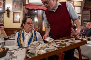 A plate of mezze at a Meyhane, part of Fernwayer's Istanbul food tours.