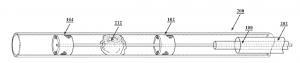Two transparent spheres containing clot, connected by a delivery wire, illustrating Retriever Medical’s ClotHound device for precise and safe clot removal in vascular occlusion treatment.