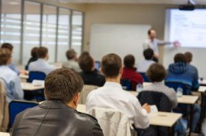 Image of students and instructor in a classroom