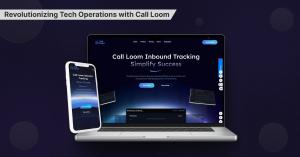 Call Loom platform interface showing real-time inbound tracking and routing system on desktop and mobile.