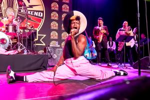 Les Greene at Viva Las Vegas Rockabilly Weekend by Harold Mountain