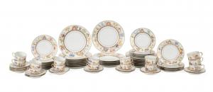 69-piece partial dinner service for 15 by Tiffany & Co. in the Cirque Chinois pattern (first introduced in 2001), private stock Atelier Le Tallec (French, 1930-2014) ($19,360).