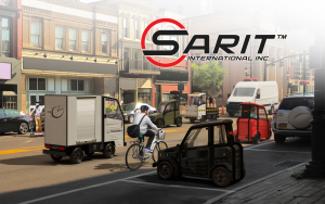 Urban landscape with various forms of mobility