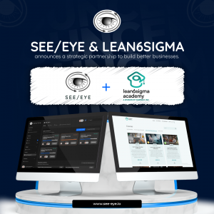 Image showing an announcement of the SEE/EYE & Lean6Sigma.Academy partnership