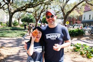 The incredible team on the Savannah donut tour
