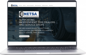 NETSA website, created by TireTutor