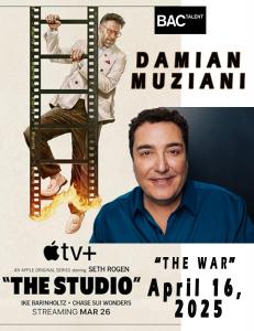 Damian Muziani appears in episode 5 of The Studio's first season.