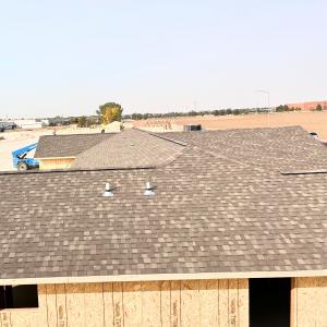 Completed roof