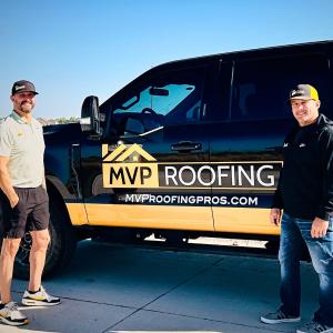 MVP Roofing Owners, Michael Perry (left) and Aaron Carswell (right)