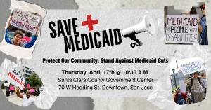 Save Medicaid Rally will be held on April 17 at 10:30