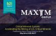 B2i Digital is Marketing Partner for Maxim Group's Critical Minerals Summit