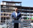 Bexar County Commissioner Tommy Calvert Celebrates Topping Out Ceremony for University Health Retama Hospital