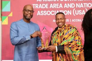 NBA President Wiley S. Adams and Secretary General Wamkele Mene