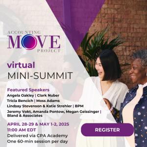 Over four days, we’ll bring you four powerful, one-hour sessions featuring insights from outstanding speakers. Best of all, you’ll earn one hour of FREE CPE for each session you attend. It’s the perfect opportunity to expand your knowledge, connect with i