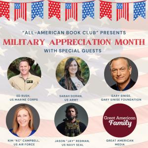 Eden Gordon Media, NewsTalk 105 Eden Gordon Media, NewsTalk 105.9 FM, WMAL's "The All-American Book Club," and Great American Media celebrate Military Appreciation Month with a lineup of star-studded guests to highlight patriotism across the country.