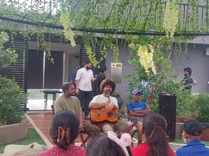 Wish child Rasindu meets singer Amisha Minol