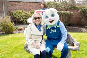 Dede Gotthelf, Owner of the Southampton Inn and the Easter Bunny (Photo Credit: Lisa Tamburini)